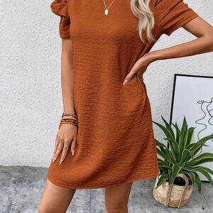 Elegant Rust Dress for Women